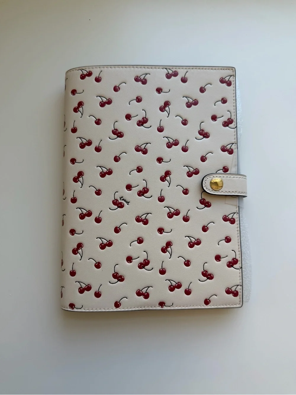 Coach Notebook AND Pencil Case With Cherry Print